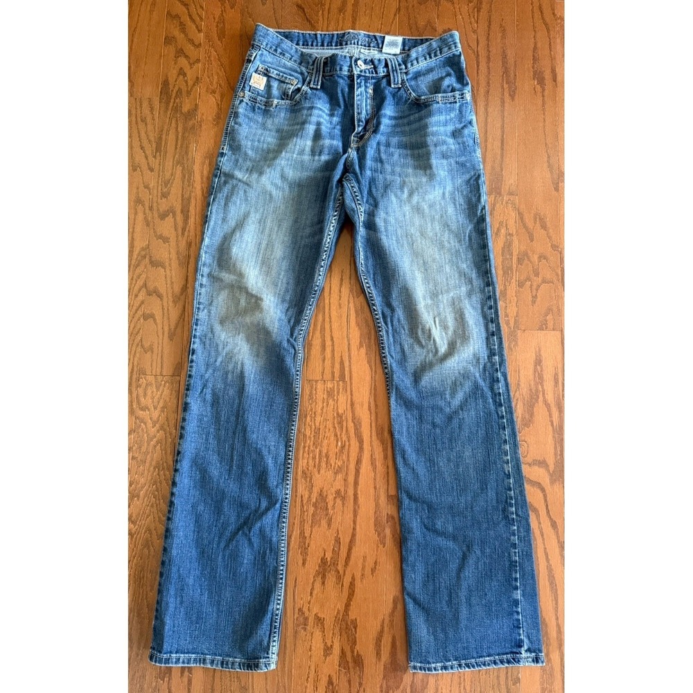 Cinch Jeans Mens 32x36 Blue Carter 2.3 Relaxed Fit Bootcut Western Denim MB71934